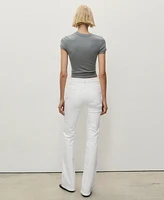 Mango Women's Fiona Flared Mid-Rise Jeans