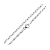 Bling Jewelry Simple Strong Plain Cuban Curb Chain Anklet Ankle Bracelet .925 Sterling Silver