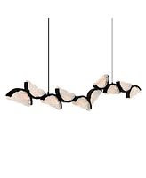 Cwi Lighting 17" Metal Moon Integrated Led Chandelier