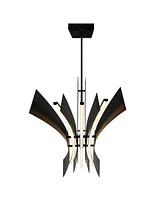 Cwi Lighting 27" Metal Solara Integrated Led Chandelier
