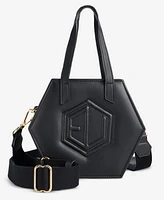 Eumelanin Hexagonal Leather Small Crossbody Bag