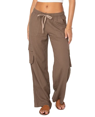 Roxy Juniors' Lagoon Tie-Waist Pull-On Cargo Pants