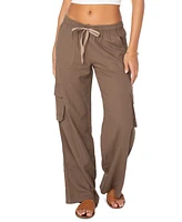 Roxy Juniors' Lagoon Tie-Waist Pull-On Cargo Pants