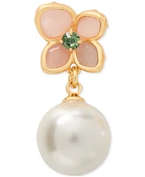 kate spade new york Gold-Tone Pastel Petals Drop Earrings