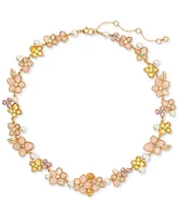 kate spade new york Gold-Tone Pastel Petals All-Around Necklace, 16-1/2" + 3" extender
