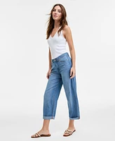 Tommy Hilfiger Women's Relaxed-Fit Utility Chambray Jeans
