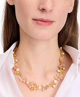 kate spade new york Gold-Tone Pastel Petals All-Around Necklace, 16-1/2" + 3" extender