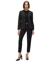 Boss by Hugo Women's Wool Regular-Fit Cropped Pants