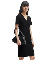 Boss by Hugo Women's Slim-Fit Full Rear Zip Dress