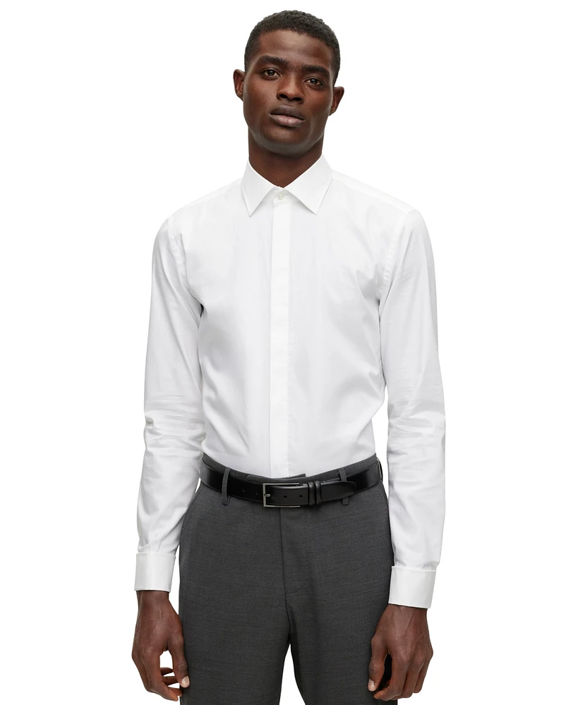 Boss by Hugo Men's Easy-Iron Stretch Cotton Slim-Fit Dress Shirt