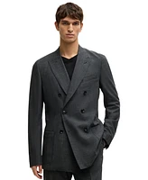 Boss by Hugo Men's Patterned Slim-Fit Suit