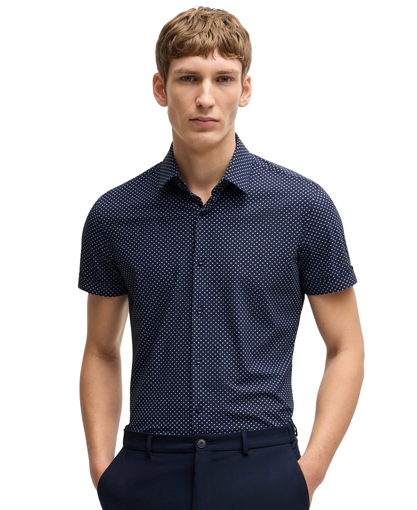 Boss by Hugo Men's Performance-Stretch Slim-Fit Dress Shirt