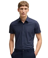 Boss by Hugo Men's Performance-Stretch Slim-Fit Dress Shirt