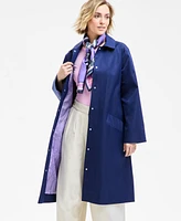 Macy's Flower Show Tie-Front A-Line Trench Coat, Exclusively at