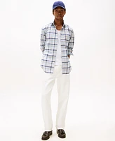 Tommy Hilfiger Men's Relaxed Fit Long Sleeve Multi Check Button-Down Oxford Shirt