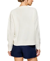 Line & Dot Women's Oyster Motif Crewneck Sweater