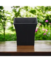 Square Plastic Planter Pot for Indoor and Outdoor Garden Use