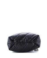 Pre-Owned Balenciaga Xs Crush Chain Tote Quilted Crushed Calfskin