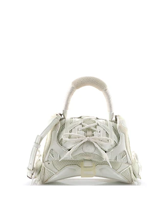 Pre-Owned Balenciaga Small SneakerHead Top Handle Bag Mesh and Faux Leather