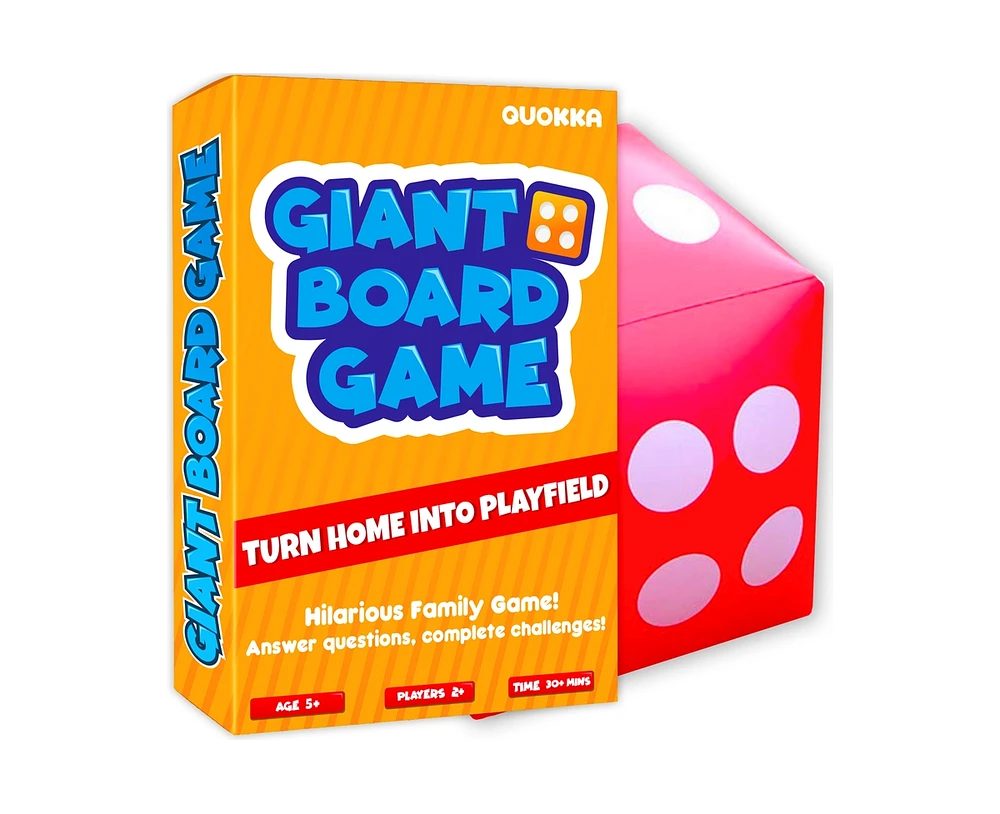 Quokka Giant Outdoor Games for Kids Ages 8-12 - Fun Family Game & Adults with Jumbo Dice