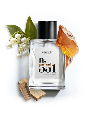 Noteworthy n,551 Eau De Parfum | Amber Sunset | Amber, Sandalwood Fragrance