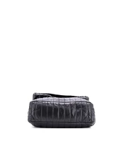 Pre-Owned Balenciaga Medium Monaco Chain Flap Shoulder Bag Quilted Leather