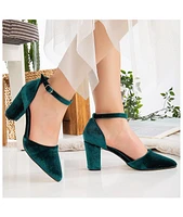 Gisele Closed Toe High Block Heels