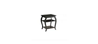 Bow Leg Square End Table for Living Room or Bedroom Decor
