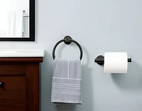 Wall-Mount Towel Ring & Toilet Paper Holder – Stainless Steel Design