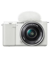 Sony Sony Zv-E10 Aps-c Mirrorless Interchangeable Lens Vlogging Camera with 16-50mm Lens, White