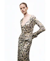 Nocturne Women's Twist Detail Maxi Dress