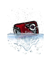 Minolta MN30WP-r Waterproof 4x Digital Zoom 21 Mp & 1080p Digital Camera, Red