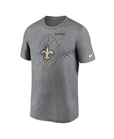 Nike Men's Heather Charcoal New Orleans Saints Legend Icon Performance T-Shirt