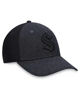Fanatics Men's Black Seattle Kraken Tonal Flex Hat