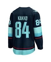 Fanatics Men's Kaapo Kakko Deep Sea Blue Seattle Kraken Home Breakaway Player Jersey