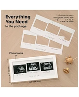 Trio Baby Sonogram Picture Frame, Ultrasound Frames for Nursery, Mom to Be Gifts