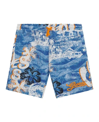 Guess Big Boys Printed Active Shorts
