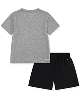 Nike Little Boys Dri-fit T-Shirt & Shorts, 2 Piece Set