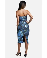 Bebe Women's Sequin Strapless Midi Dress