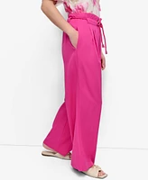 Dkny Women's Tie-Front Wide-Leg Pants