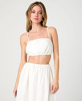 French Connection Women's Nomi Cotton Crop Top