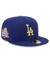 New Era Men's Royal Los Angeles Dodgers 2025 Gold Collection 59FIFTY Fitted Hat