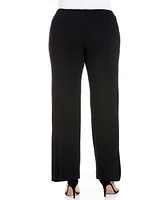 24seven Comfort Apparel Plus Comfortable Stretch Draw String Pants