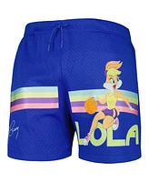 Freeze Max Men's Royal Looney Tunes Lola Bunny Striped Mesh Shorts