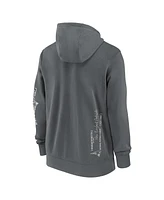Nike Men's Gray New England Patriots Statement Performance Full-Zip Hoodie Jacket