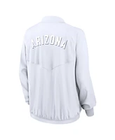 Nike Women's White Arizona Wildcats Raglan Full-Zip Bomber Jacket