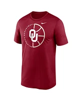 Nike Men's Crimson Oklahoma Sooners Legend Basketball Icon Performance T-Shirt