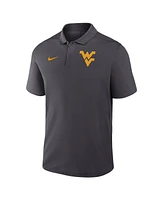 Nike Men's Anthracite West Virginia Mountaineers Primetime Victory Primary Logo Performance Polo Shirt
