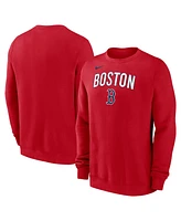 Nike Men's Red Boston Sox Pullover Sweatshirt