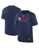 Nike Men's Navy Boston Red Sox Authentic Collection Pregame Raglan Performance T-Shirt